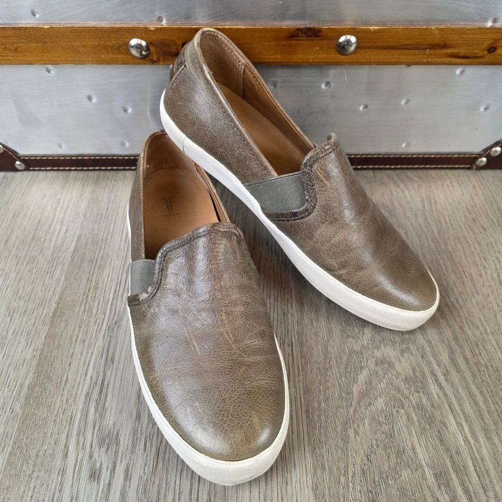 Frye Ivy Leather Slip On Sneakers Size 6.5